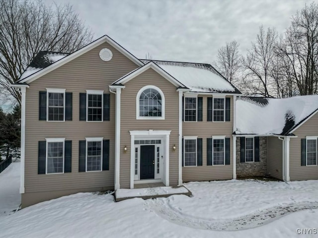 view of colonial inspired home