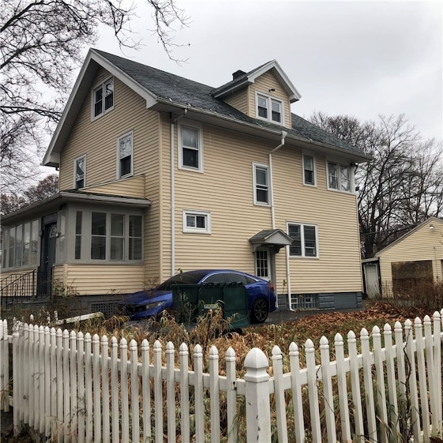 view of back of property