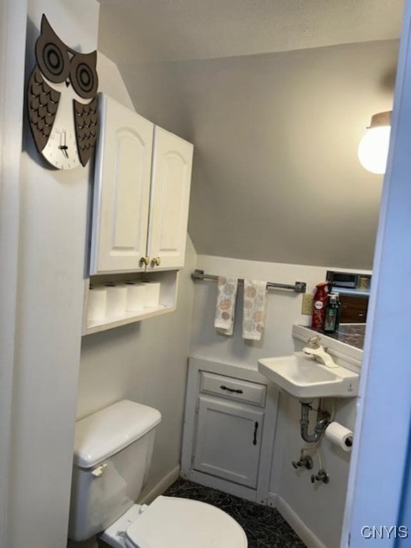 bathroom with toilet and sink