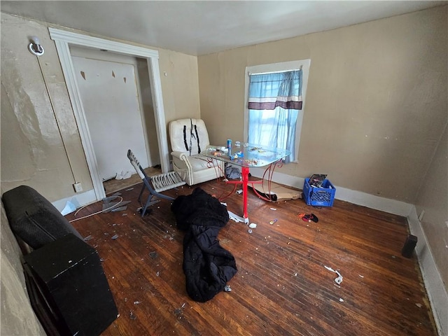 dining room featuring dark hardwood / wood-style floors