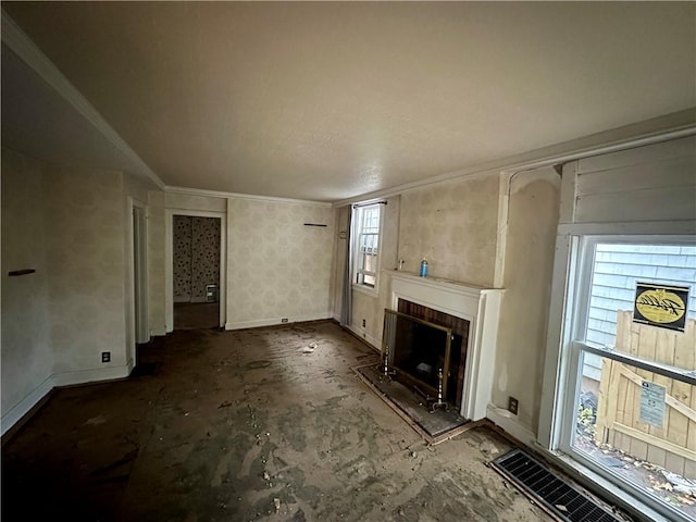 view of unfurnished living room