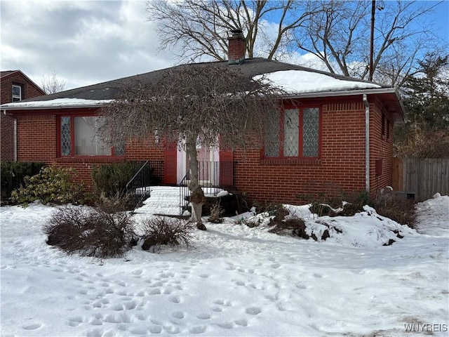 view of front of home