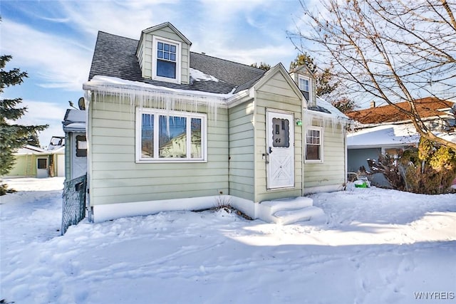 view of front of home