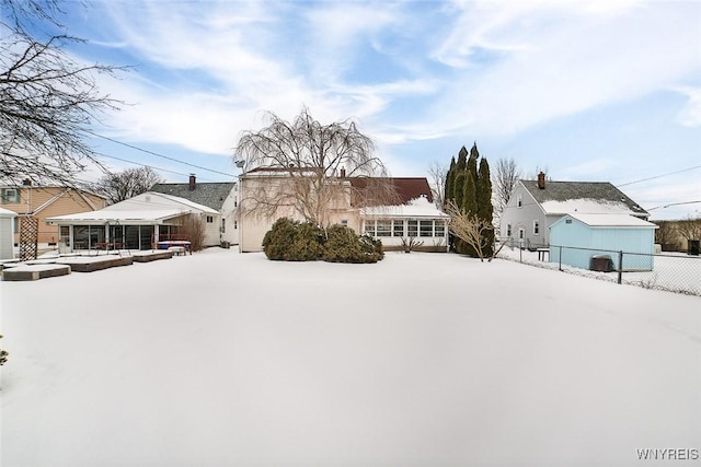 view of front of home