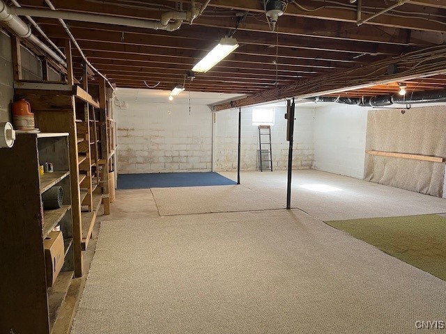 view of basement