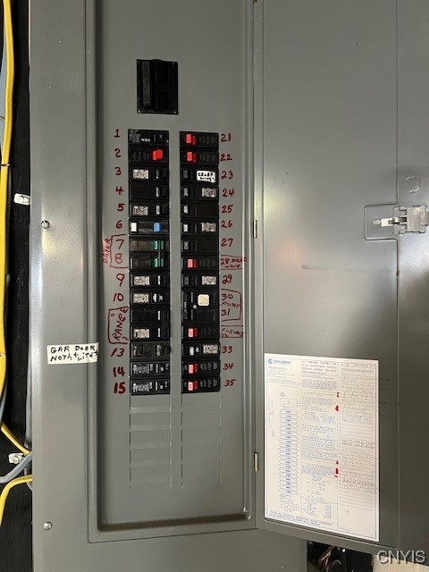 utility room featuring electric panel