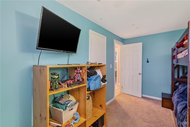 bedroom with carpet floors