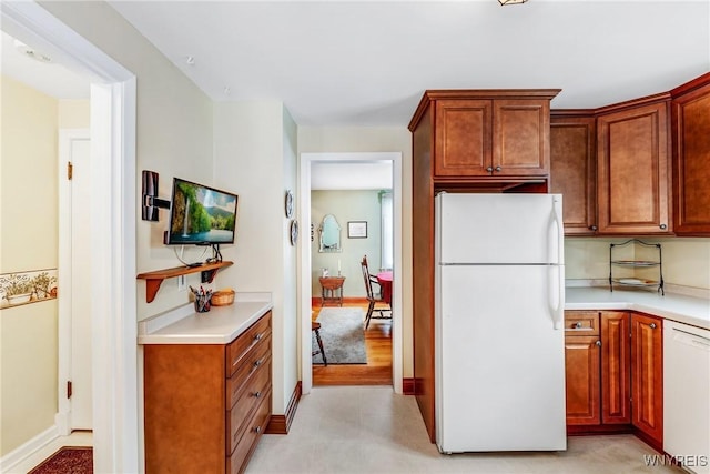 kitchen with white appliances