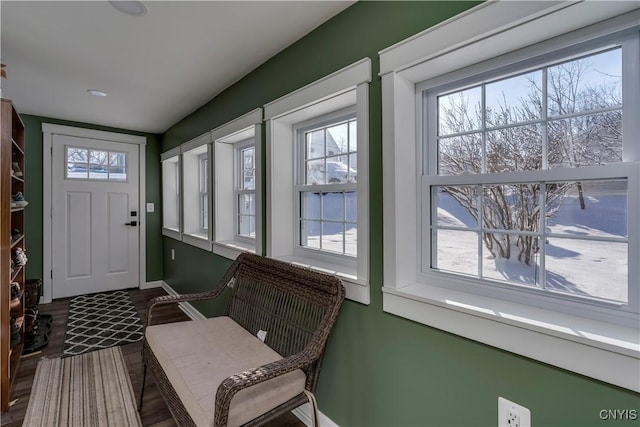 view of sunroom / solarium