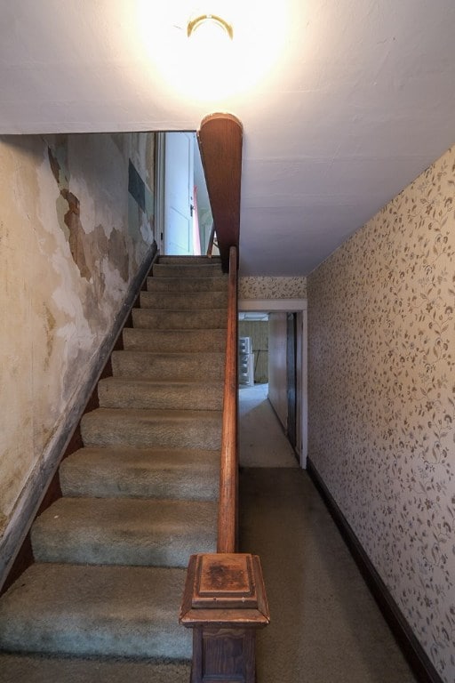 view of stairway