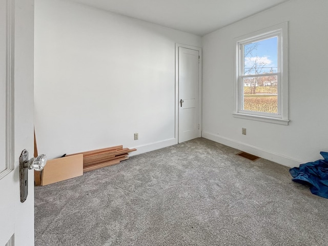 view of carpeted empty room