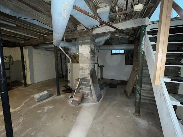 view of basement