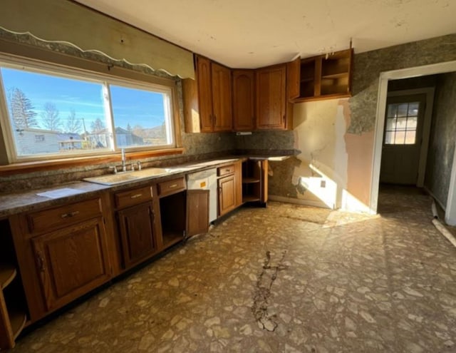 kitchen featuring dishwasher and sink