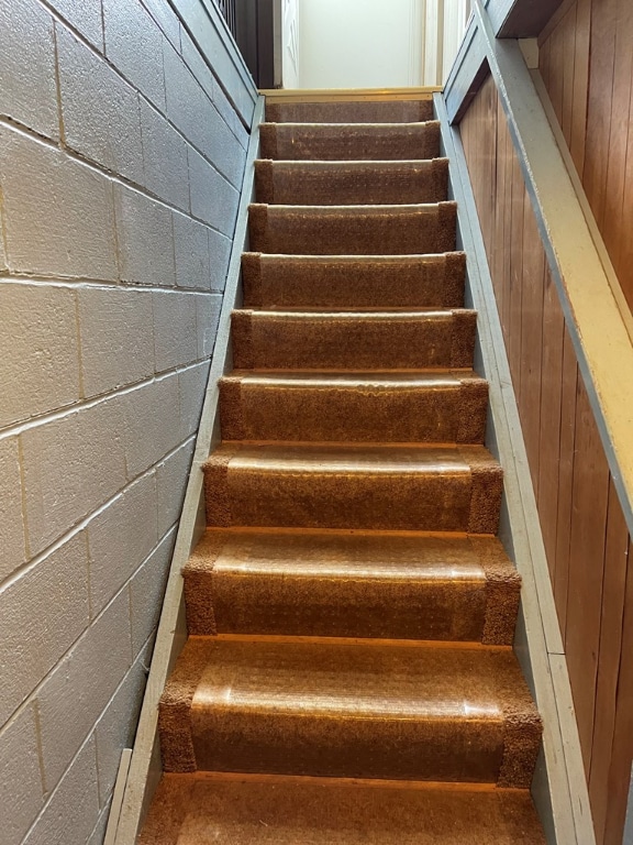 view of stairway