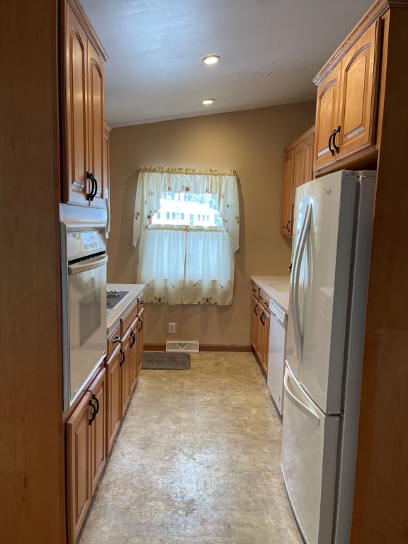 kitchen with white appliances