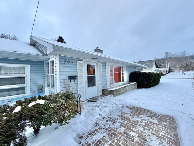 view of front of home