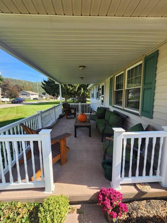 view of patio / terrace with a porch