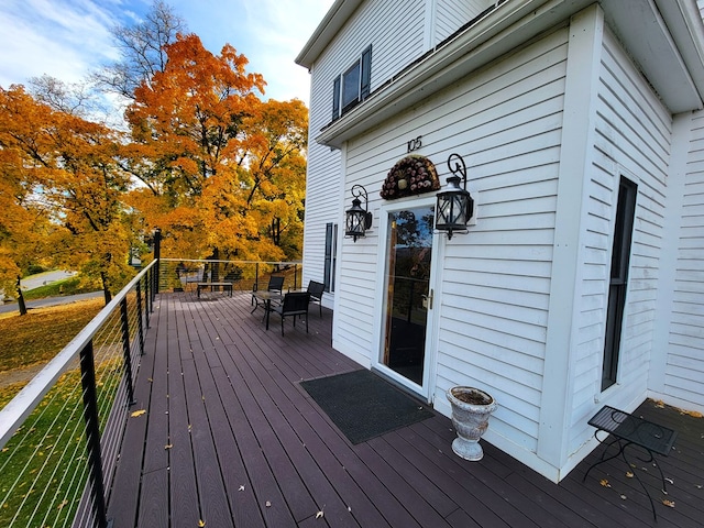 view of wooden terrace