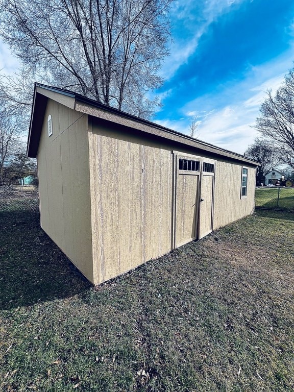 view of outbuilding with an outbuilding