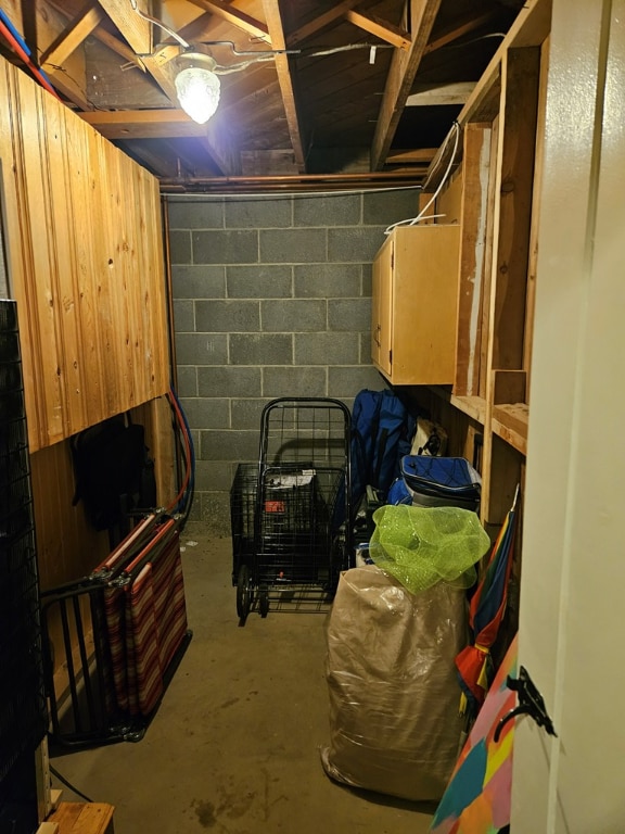 view of basement