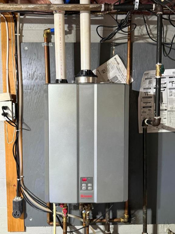 utilities featuring tankless water heater