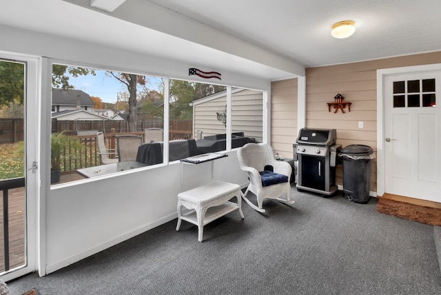 view of sunroom / solarium