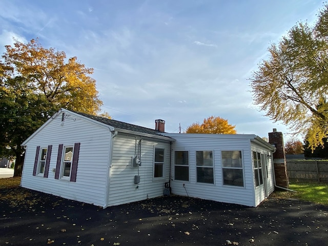 view of rear view of property