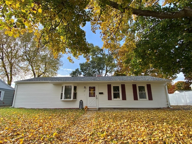 view of ranch-style house