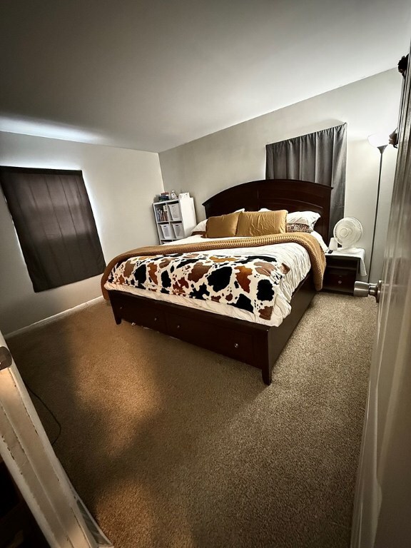 bedroom featuring carpet flooring