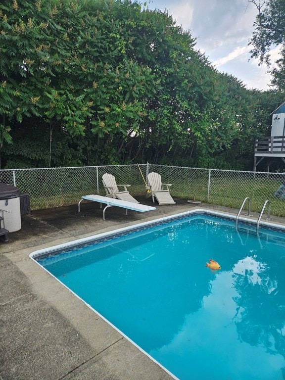 view of pool with a patio