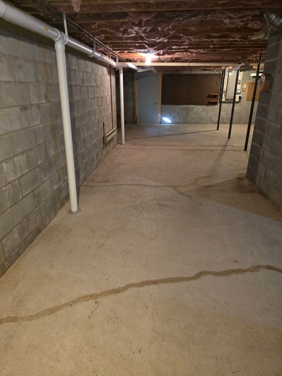 view of basement