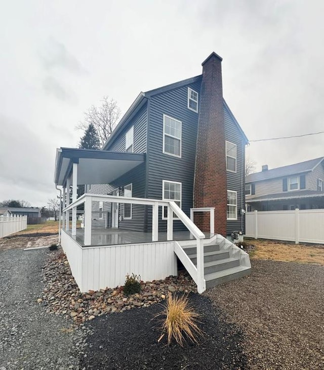 view of rear view of property