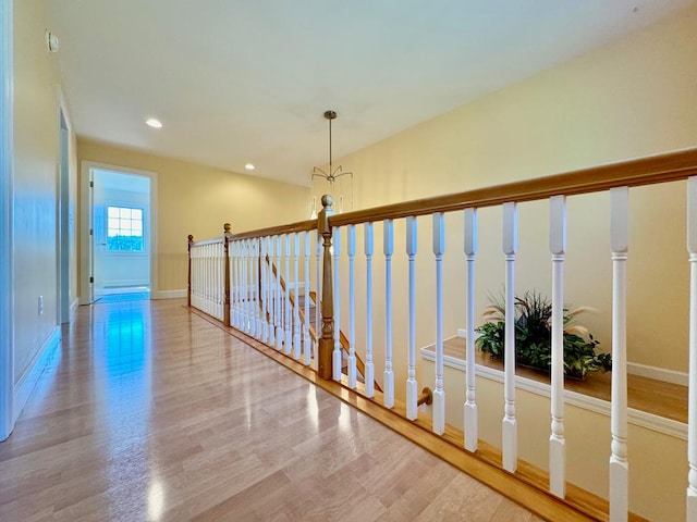 hallway featuring hardwood / wood-style floors