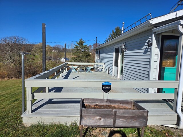 view of wooden terrace