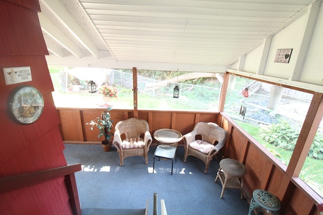 view of sunroom