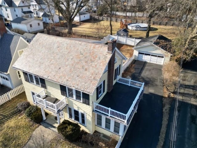 birds eye view of property