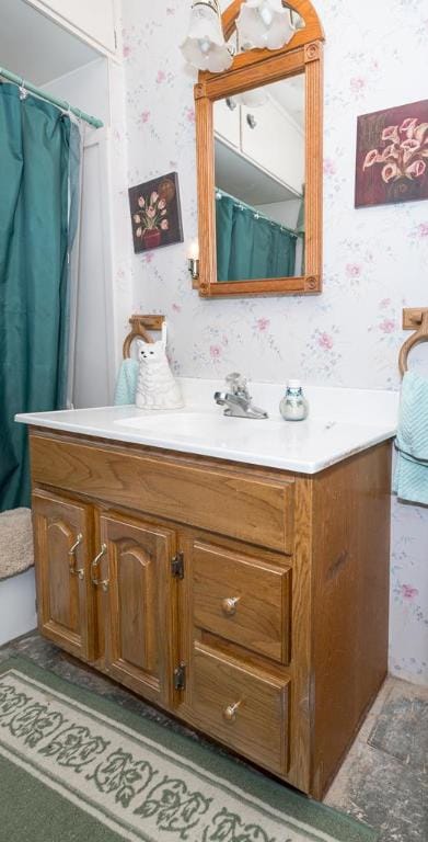 bathroom featuring vanity