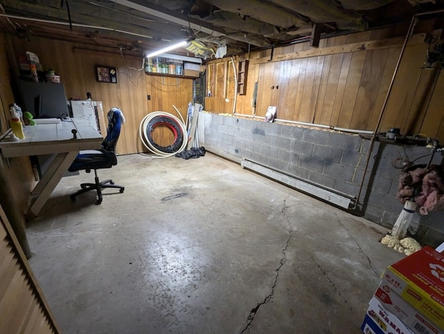 view of basement