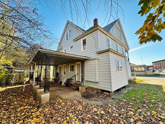 view of rear view of property