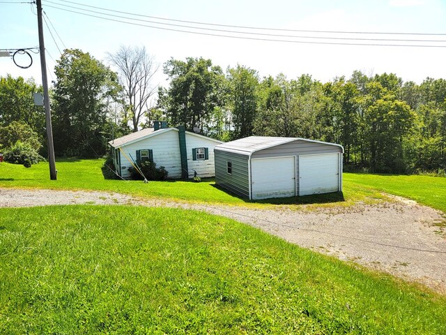 exterior space with a lawn