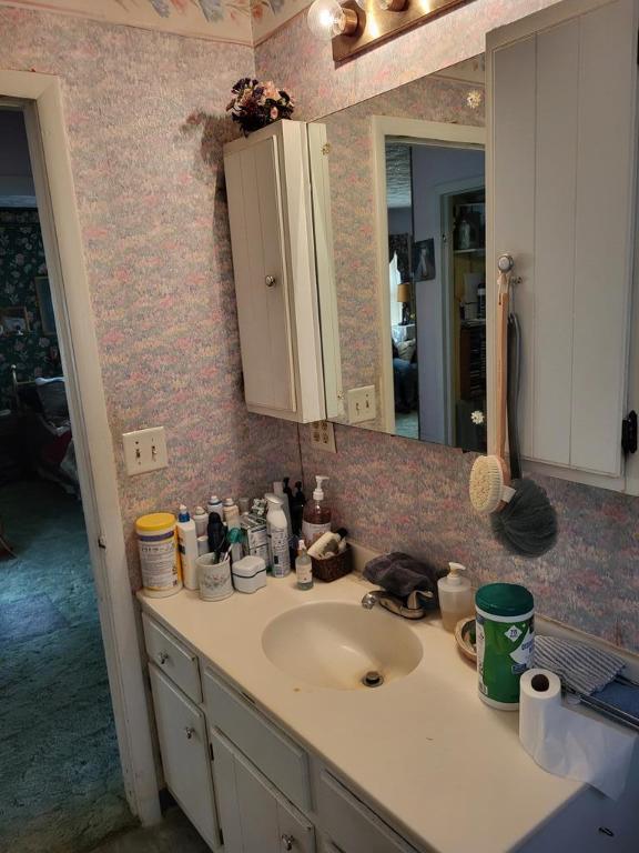 bathroom with vanity