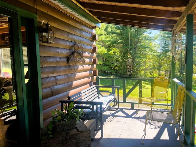 view of balcony