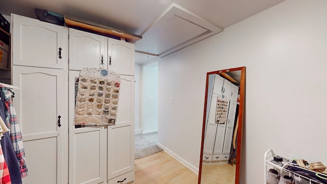 interior space featuring light hardwood / wood-style flooring