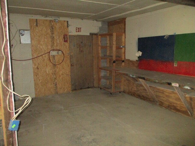 view of basement