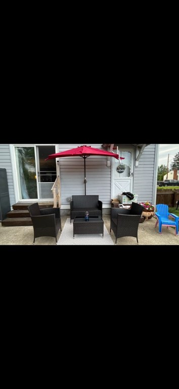 view of patio featuring outdoor lounge area