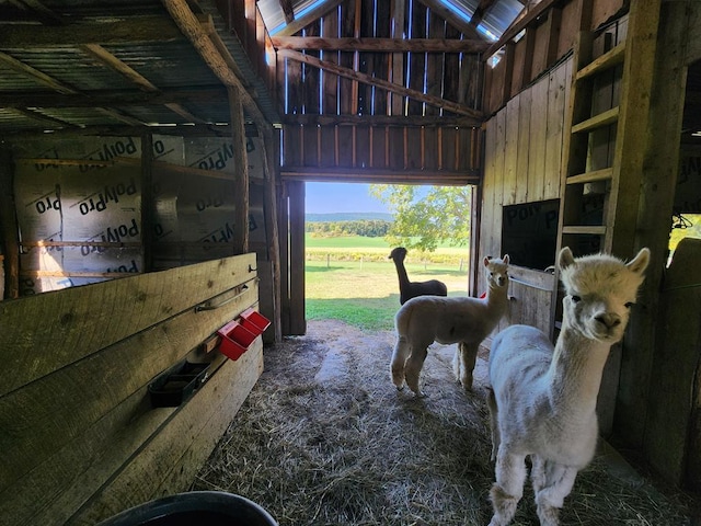 view of horse barn