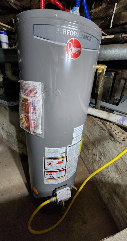 utilities featuring water heater