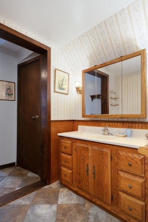 bathroom featuring vanity