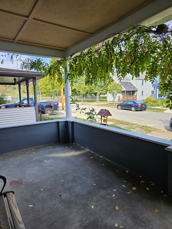 view of patio with covered porch