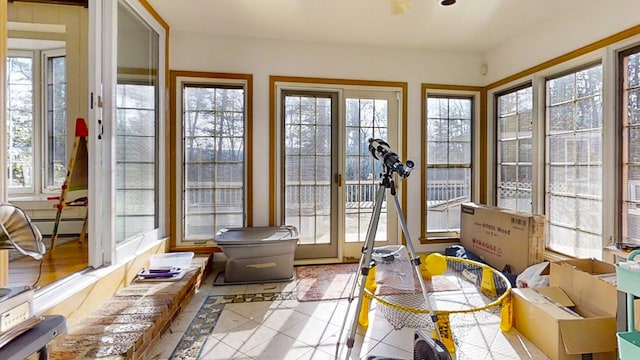 view of sunroom / solarium